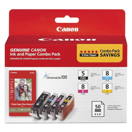 Canon Ink Cartridge, Pgi-5, 4 Color Combo 0628B027